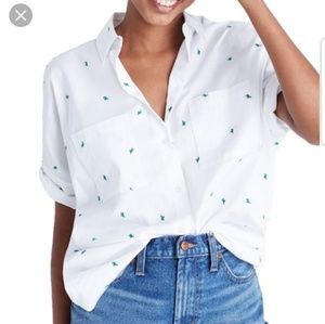Madewell Cactus Button Down Courier Shirt Small